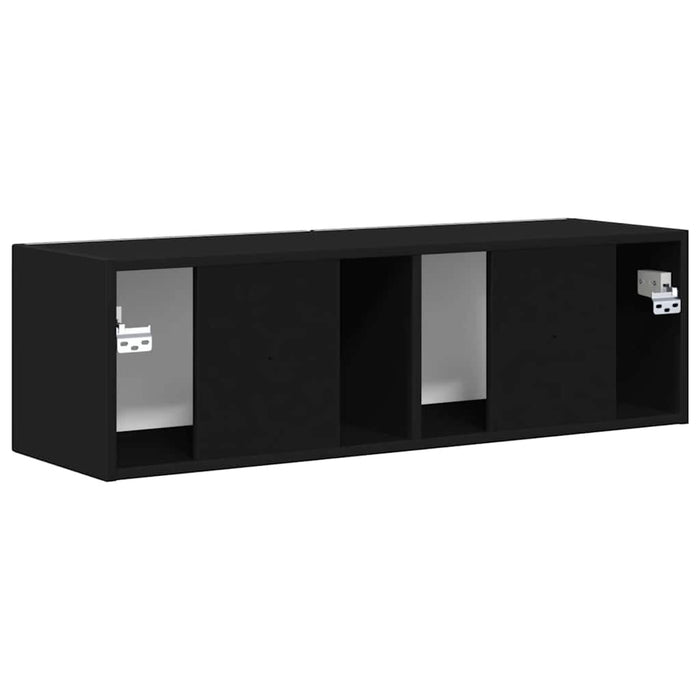 Dulap TV de perete 98 x 31 x 29,5 cm Negru Lemn prelucrat - WALTI WALTI