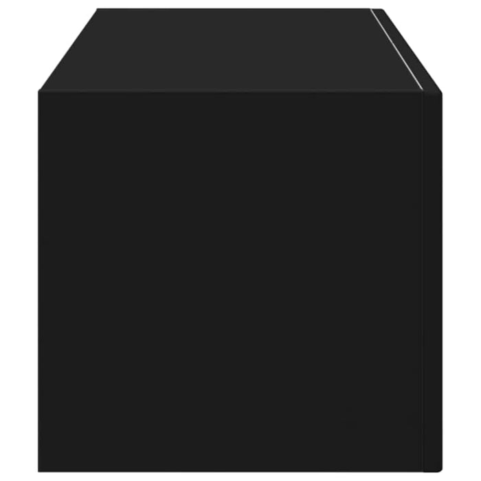 Dulap TV de perete 98 x 31 x 29,5 cm Negru Lemn prelucrat - WALTI WALTI