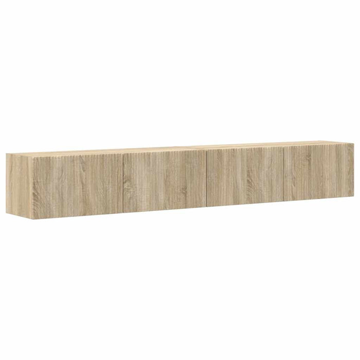 Dulap TV de perete 2 pcs Sonoma 98 x 31 x 29,5 cm Lemn compozit - WALTI WALTI