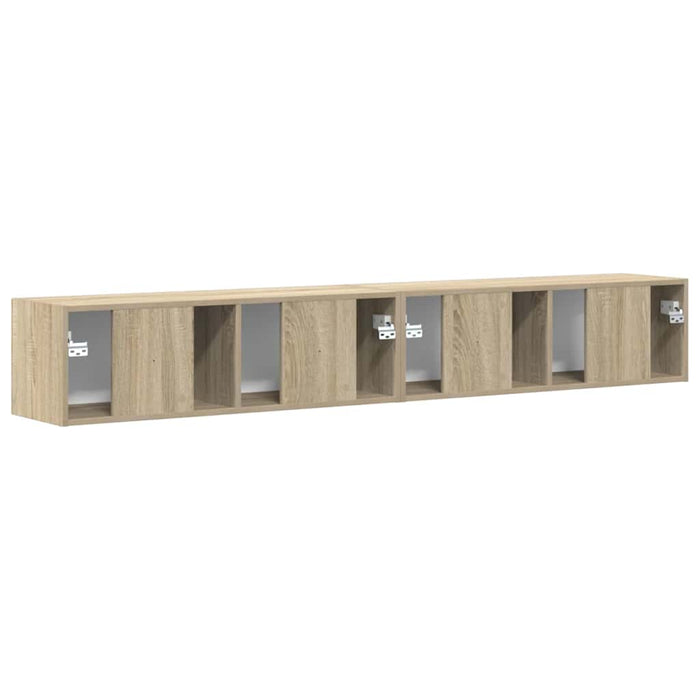 Dulap TV de perete 2 pcs Sonoma 98 x 31 x 29,5 cm Lemn compozit - WALTI WALTI