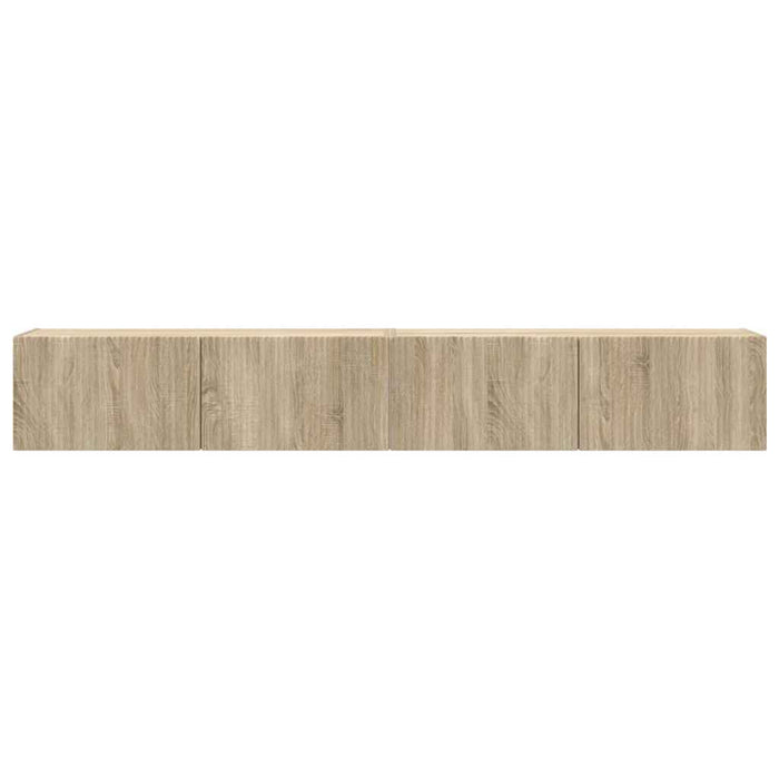 Dulap TV de perete 2 pcs Sonoma 98 x 31 x 29,5 cm Lemn compozit - WALTI WALTI