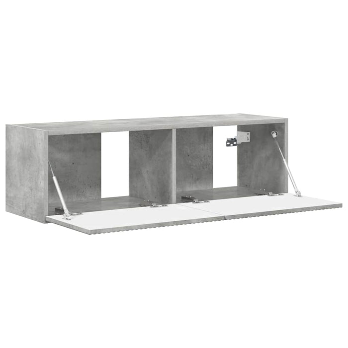 Dulap TV de perete Beton 98 x 31 x 29,5 cm Lemn compozit - WALTI WALTI