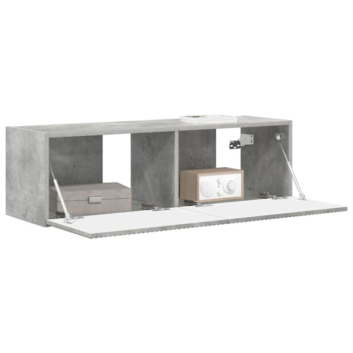 Dulap TV de perete Beton 98 x 31 x 29,5 cm Lemn compozit - WALTI WALTI