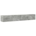 Dulap TV de perete 2 pcs Beton 98 x 31 x 29,5 cm Lemn compozit - WALTI WALTI