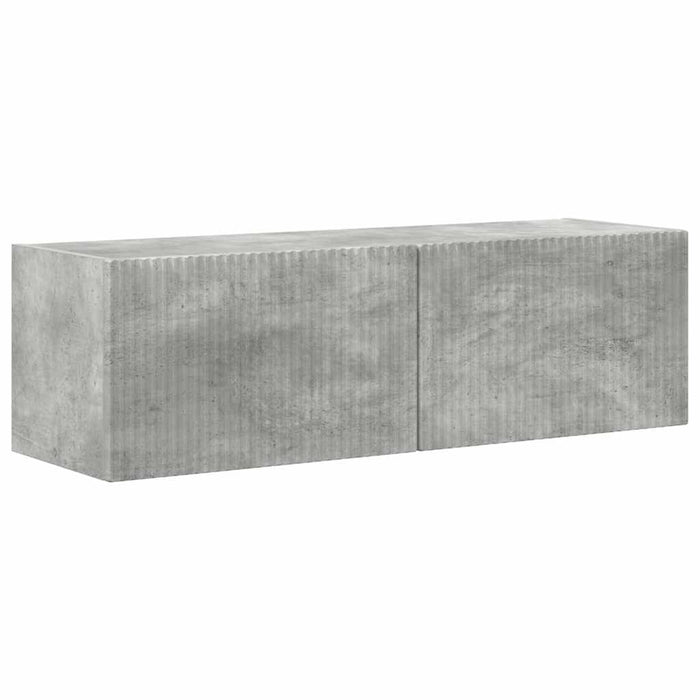 Dulap TV de perete 2 pcs Beton 98 x 31 x 29,5 cm Lemn compozit - WALTI WALTI