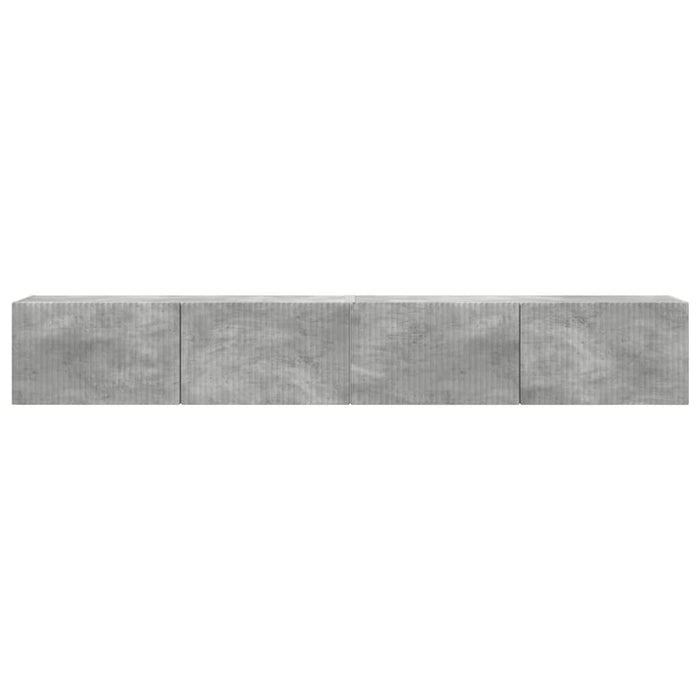 Dulap TV de perete 2 pcs Beton 98 x 31 x 29,5 cm Lemn compozit - WALTI WALTI