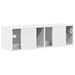 Dulap TV de perete Alb Lucios 98 x 31 x 29,5 cm Lemn compozit - WALTI WALTI
