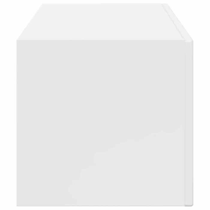 Dulap TV de perete Alb Lucios 98 x 31 x 29,5 cm Lemn compozit - WALTI WALTI