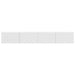Dulap TV de perete Pe perete 2 pcs Alb Lucios 98 x 31 x 29,5 cm - WALTI WALTI