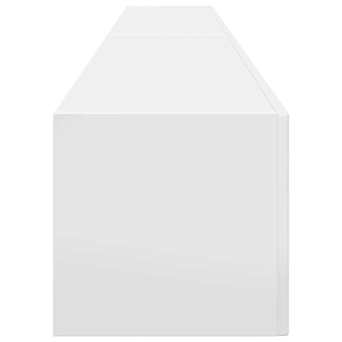 Dulap TV de perete Pe perete 2 pcs Alb Lucios 98 x 31 x 29,5 cm - WALTI WALTI