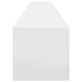 Dulap TV de perete Pe perete 2 pcs Alb Lucios 98 x 31 x 29,5 cm - WALTI WALTI