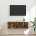 Dulap TV de perete Pe perete Stejar fumuriu 98 x 31 x 29,5 cm - WALTI WALTI