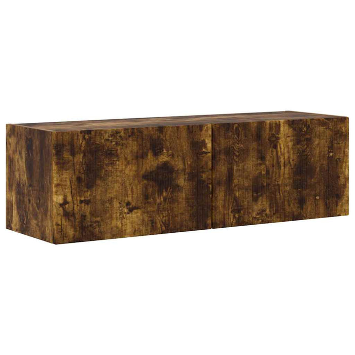 Dulap TV de perete Pe perete Stejar fumuriu 98 x 31 x 29,5 cm - WALTI WALTI