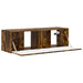 Dulap TV de perete Pe perete Stejar fumuriu 98 x 31 x 29,5 cm - WALTI WALTI