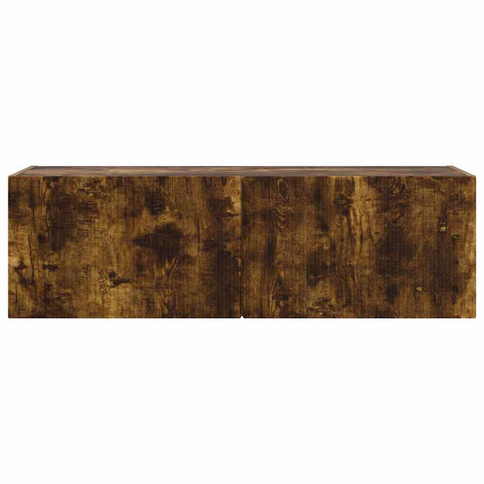 Dulap TV de perete Pe perete Stejar fumuriu 98 x 31 x 29,5 cm - WALTI WALTI