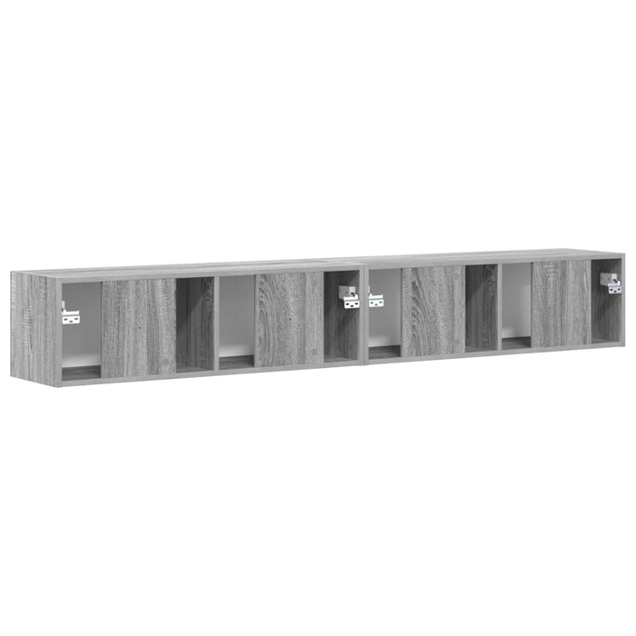 Dulap TV de perete Pe perete 2 pcs Gri Sonoma 98 x 31 x 29,5 cm - WALTI WALTI
