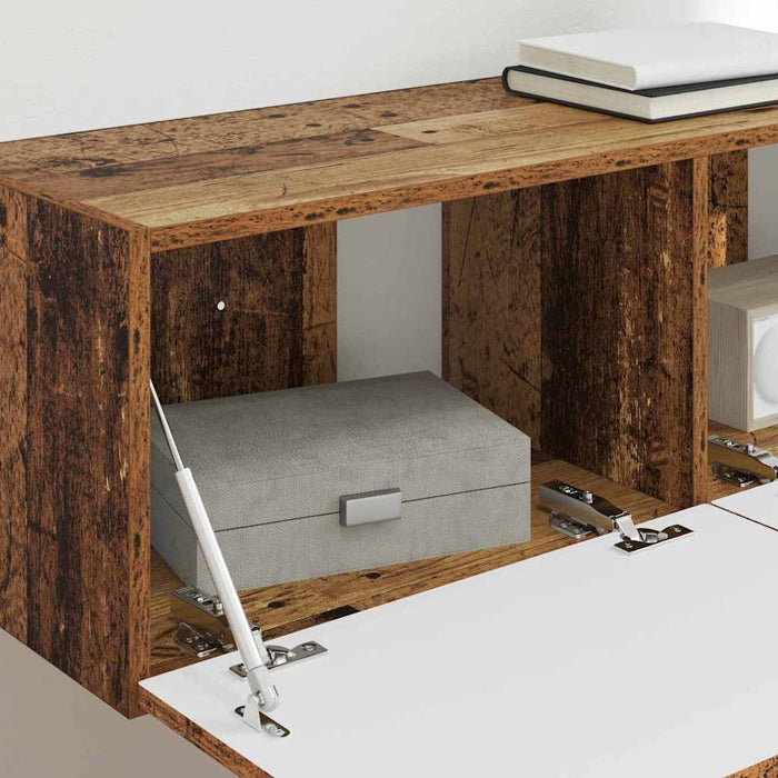 Dulap TV de perete Lemn Vechi 98 x 31 x 29,5 cm Lemn compozit - WALTI WALTI