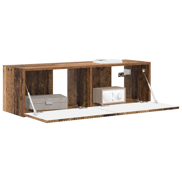 Dulap TV de perete Lemn Vechi 98 x 31 x 29,5 cm Lemn compozit - WALTI WALTI