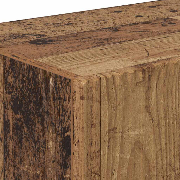 Dulap TV de perete Pe perete 2 pcs Lemn Vechi 98 x 31 x 29,5 cm - WALTI WALTI