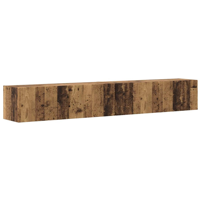 Dulap TV de perete Pe perete 2 pcs Lemn Vechi 98 x 31 x 29,5 cm - WALTI WALTI