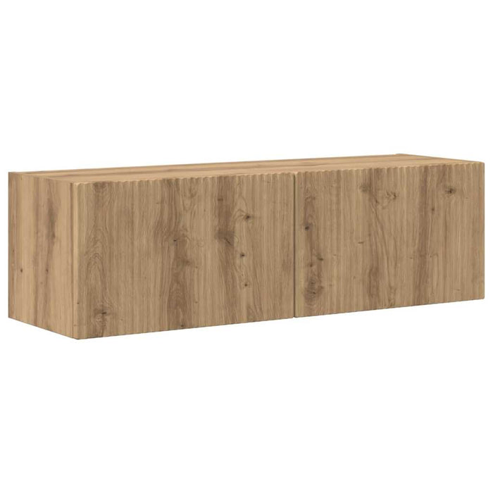 Dulap TV de perete 98 x 31 x 29,5 cm Stejar artizanal - WALTI WALTI