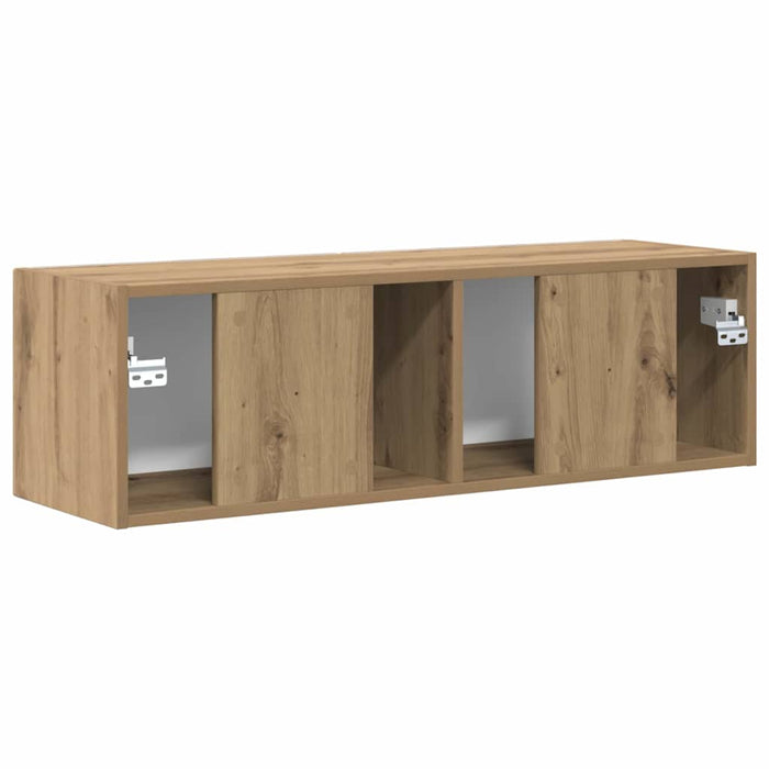 Dulap TV de perete 98 x 31 x 29,5 cm Stejar artizanal - WALTI WALTI