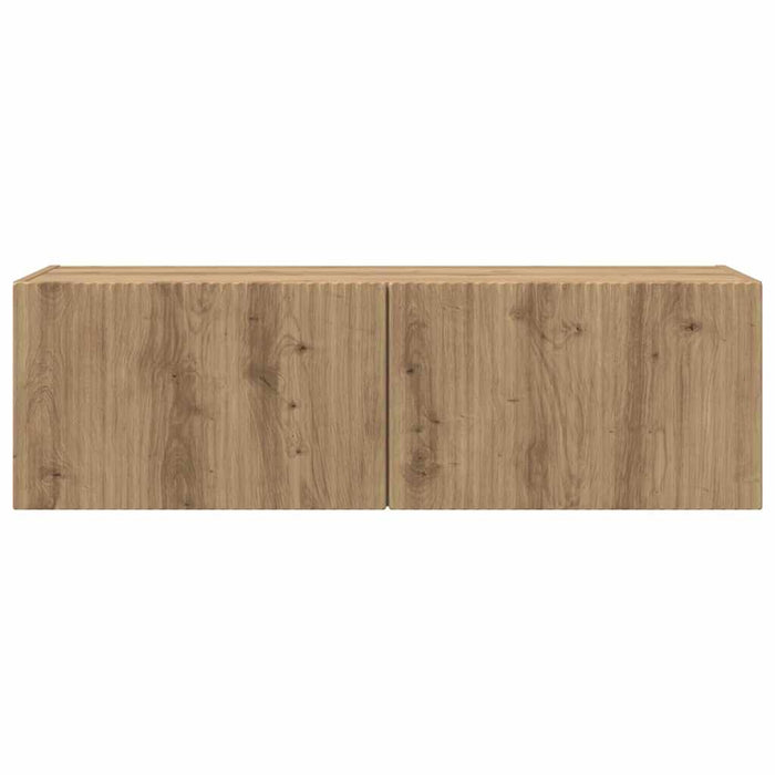 Dulap TV de perete 98 x 31 x 29,5 cm Stejar artizanal - WALTI WALTI