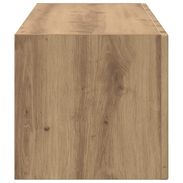 Dulap TV de perete 98 x 31 x 29,5 cm Stejar artizanal - WALTI WALTI