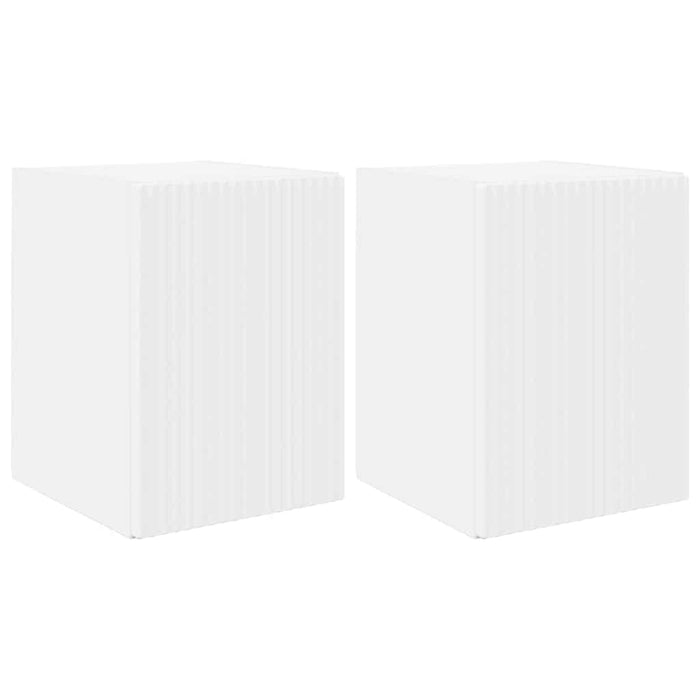 Dulap TV de perete 2 pcs Alb 30 x 31 x 40 cm Lemn compozit - WALTI WALTI
