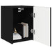 Dulap TV de perete Negru 30 x 31 x 40 cm Lemn compozit - WALTI WALTI