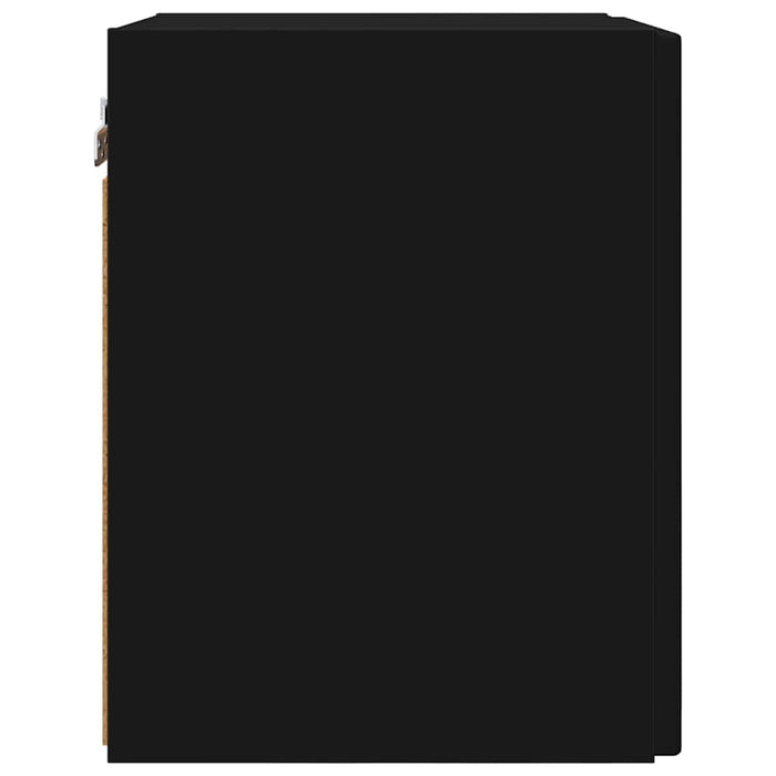 Dulap TV de perete Negru 30 x 31 x 40 cm Lemn compozit - WALTI WALTI