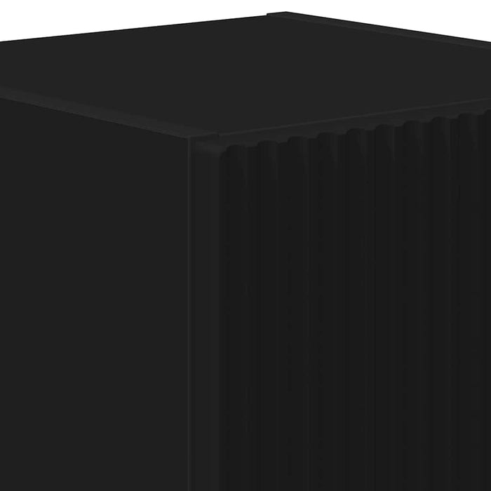 Dulap TV de perete 2 pcs Negru 30 x 31 x 40 cm Lemn compozit - WALTI WALTI