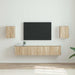 Dulap TV de perete 2 pcs Sonoma 30 x 31 x 40 cm Lemn compozit - WALTI WALTI