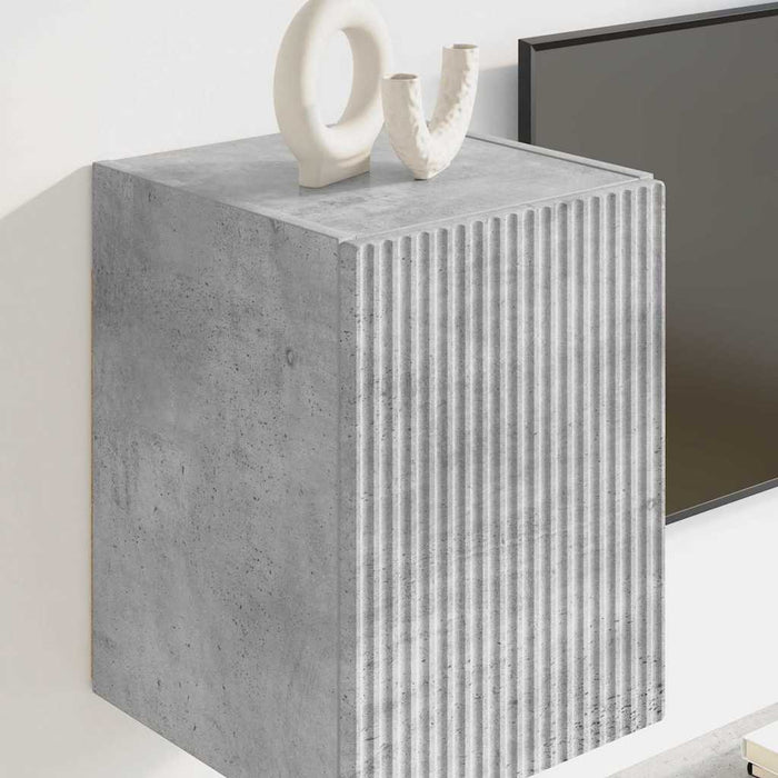 Dulap TV de perete Beton 30 x 31 x 40 cm Lemn compozit - WALTI WALTI