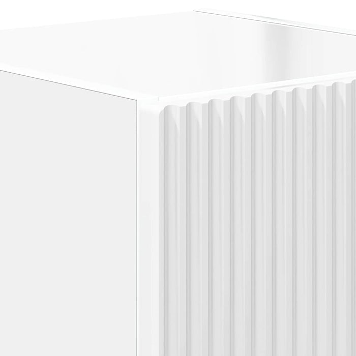 Dulap TV de perete Pe perete 2 pcs Alb Lucios 30 x 31 x 40 cm - WALTI WALTI