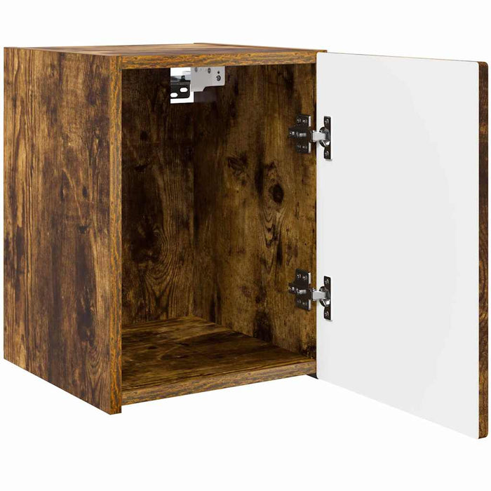 Dulap TV de perete 2 pcs Stejar fumuriu 30 x 31 x 40 cm - WALTI WALTI