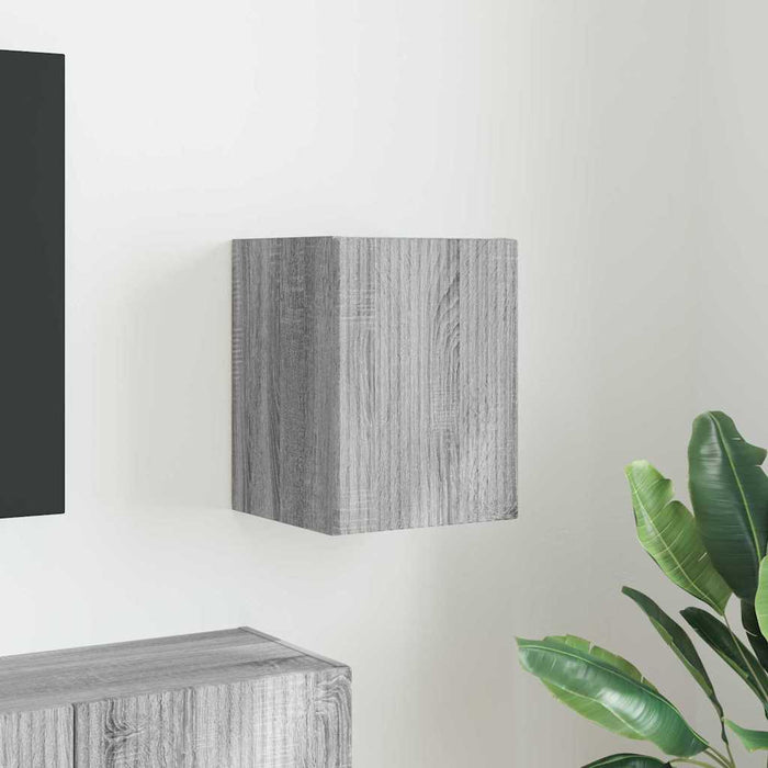 Dulap TV de perete Gri Sonoma 30 x 31 x 40 cm Lemn compozit - WALTI WALTI