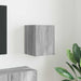 Dulap TV de perete Gri Sonoma 30 x 31 x 40 cm Lemn compozit - WALTI WALTI