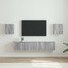 Dulap TV de perete Pe perete 2 pcs Gri Sonoma 30 x 31 x 40 cm - WALTI WALTI