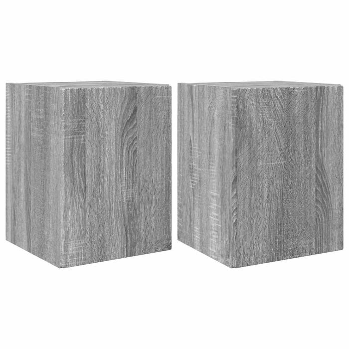 Dulap TV de perete Pe perete 2 pcs Gri Sonoma 30 x 31 x 40 cm - WALTI WALTI