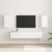 Dulap TV de perete 2 pcs Alb 30 x 31 x 60 cm Lemn compozit - WALTI WALTI