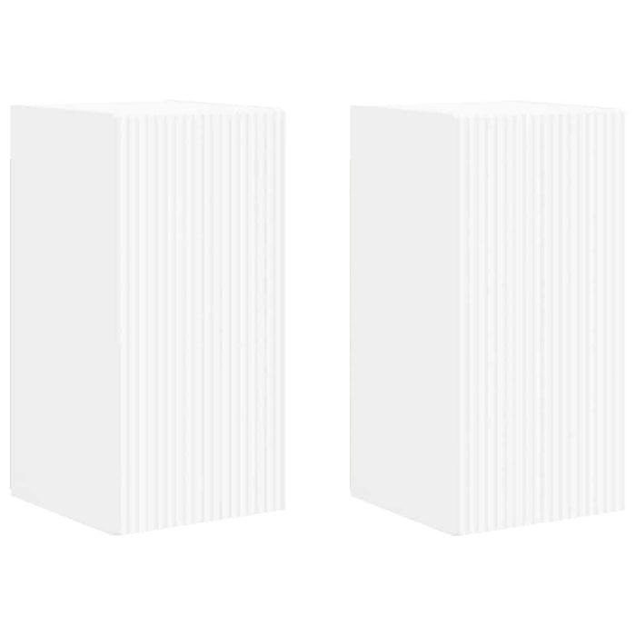 Dulap TV de perete 2 pcs Alb 30 x 31 x 60 cm Lemn compozit - WALTI WALTI