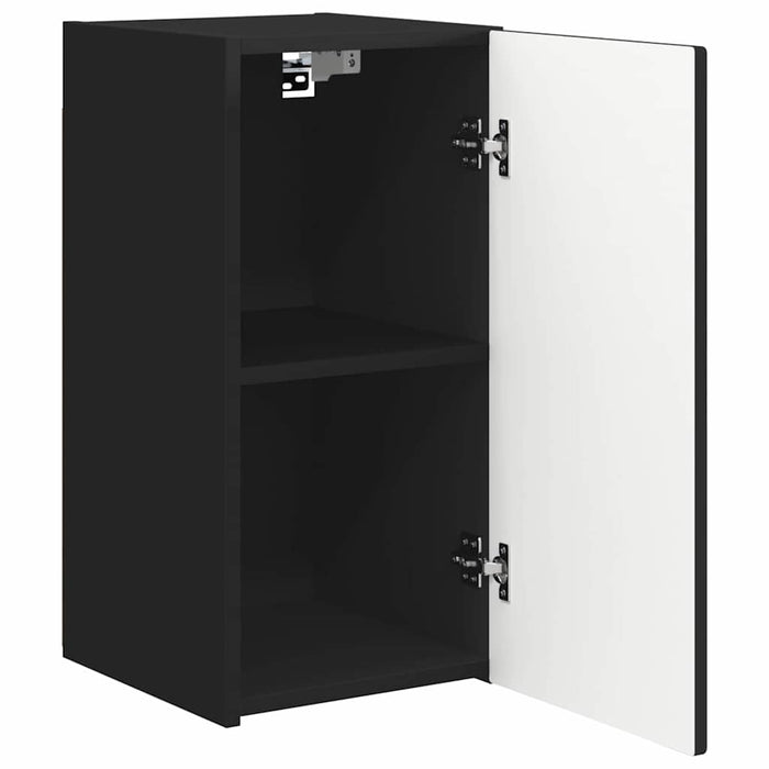 Dulap TV de perete Negru 30 x 31 x 60 cm Lemn compozit - WALTI WALTI