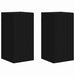 Dulap TV de perete 2 pcs Negru 30 x 31 x 60 cm Lemn compozit - WALTI WALTI
