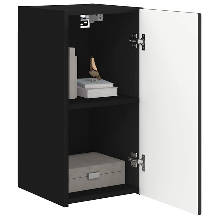 Dulap TV de perete 2 pcs Negru 30 x 31 x 60 cm Lemn compozit - WALTI WALTI