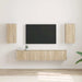 Dulap TV de perete 2 pcs Sonoma 30 x 31 x 60 cm Lemn compozit - WALTI WALTI
