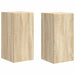 Dulap TV de perete 2 pcs Sonoma 30 x 31 x 60 cm Lemn compozit - WALTI WALTI