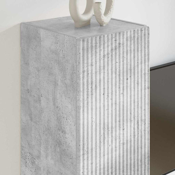 Dulap TV de perete Beton 30 x 31 x 60 cm Lemn compozit - WALTI WALTI