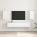 Dulap TV de perete Pe perete 2 pcs Alb Lucios 30 x 31 x 60 cm - WALTI WALTI