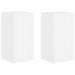 Dulap TV de perete Pe perete 2 pcs Alb Lucios 30 x 31 x 60 cm - WALTI WALTI